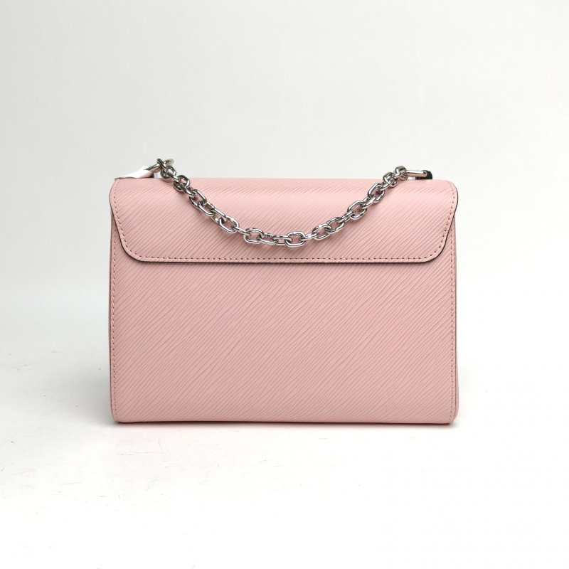 LOUIS VUITTON TWIST中號粉色EPI水波紋牛皮銀扣2018肩背包-2