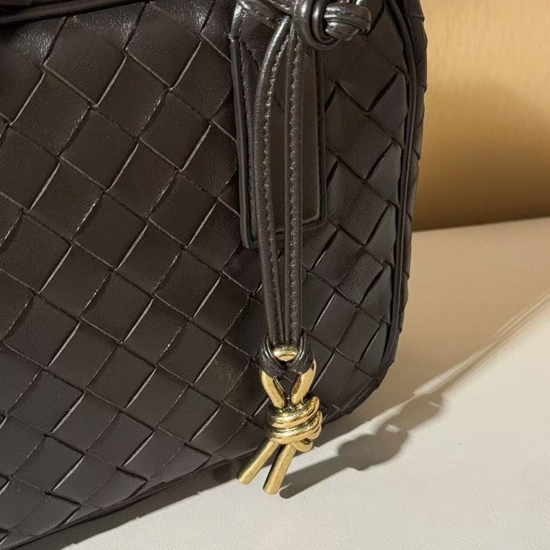 BV Getaway 巧克力棕 編織 小號公事包17.5*23.5*9cm 99新配件塵袋肩帶 塵袋-5