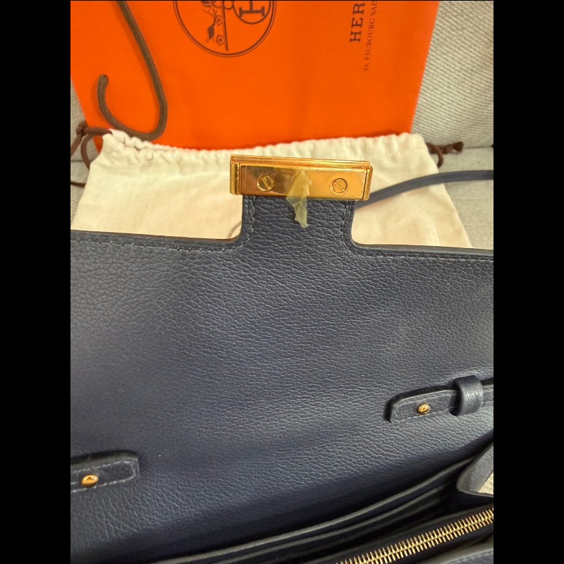 Hermes constance to go 夜晚藍金扣-22