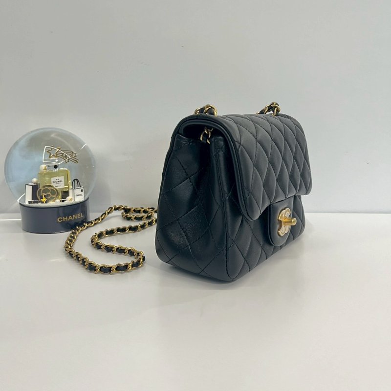 Chanel 金球方胖 硬底金片款-3