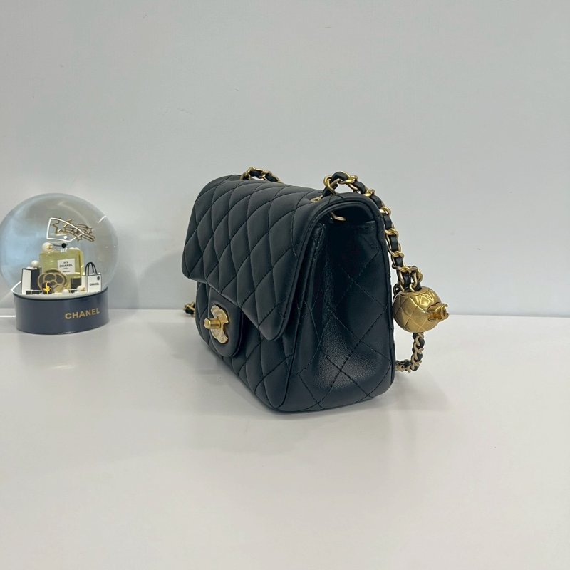 Chanel 金球方胖 硬底金片款-4