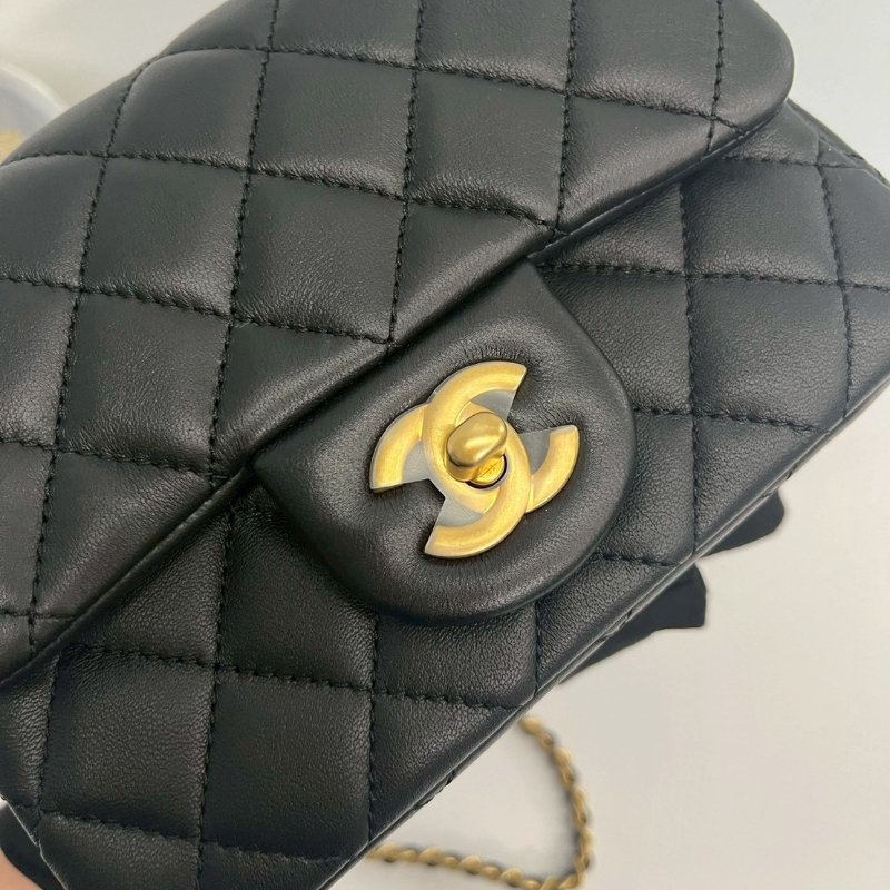 Chanel 金球方胖 硬底金片款-5