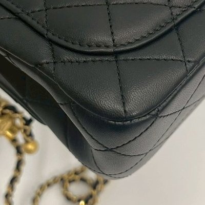 Chanel 金球方胖 硬底金片款-10