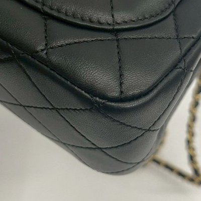 Chanel 金球方胖 硬底金片款-11