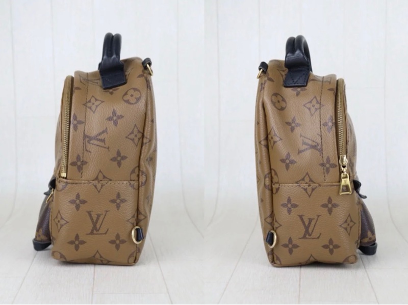 「JL精品代購」98新 LV 老花 拼接 小書包 ic芯片款-5