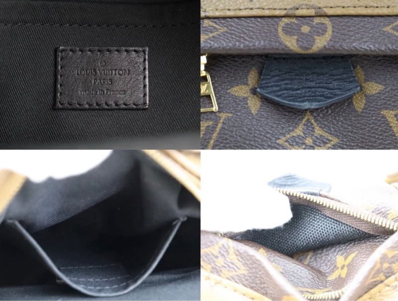 「JL精品代購」98新 LV 老花 拼接 小書包 ic芯片款-11