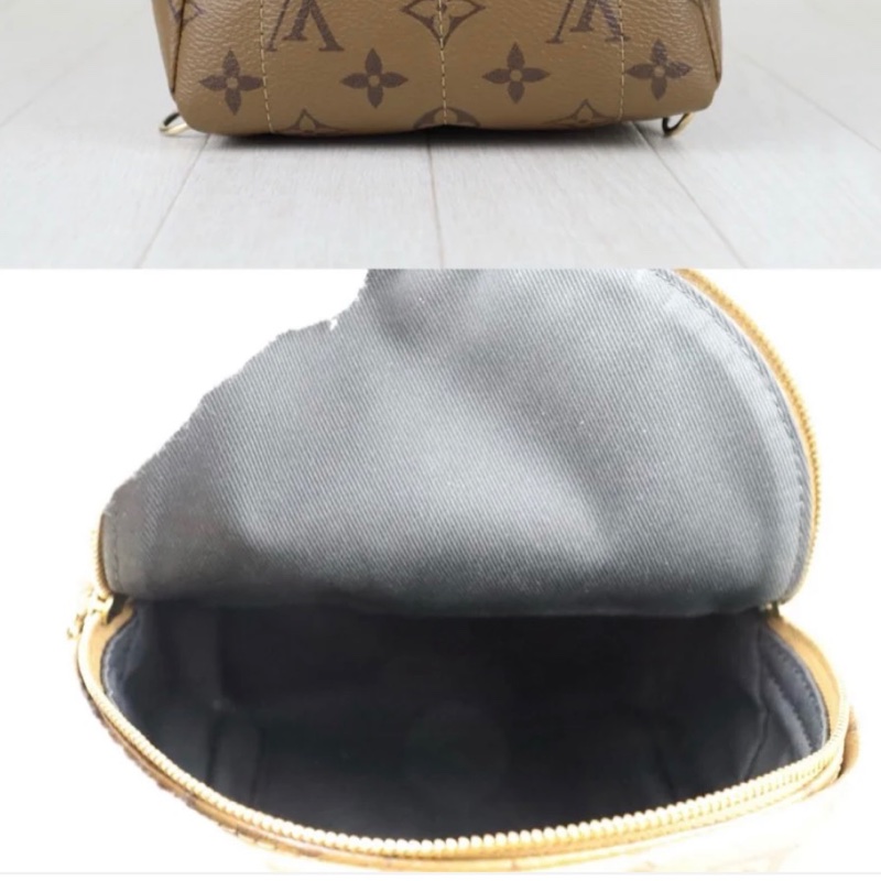 「JL精品代購」98新 LV 老花 拼接 小書包 ic芯片款-13