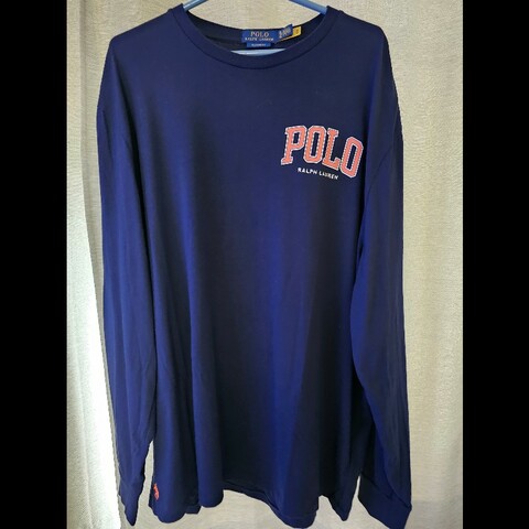 Polo Ralph Lauren 男士經典長袖圓領T恤 深藍色 XL