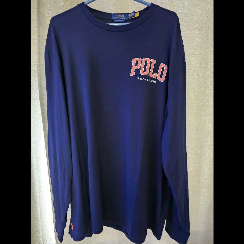 Polo Ralph Lauren 男士經典長袖圓領T恤 深藍色 XL-0