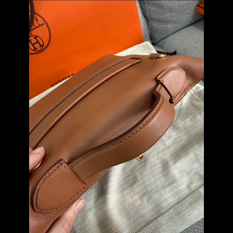 Hermès 2424 mini 金棕金釦-4