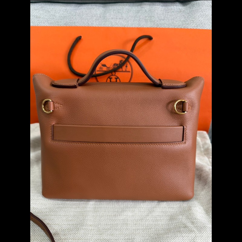 Hermès 2424 mini 金棕金釦-7