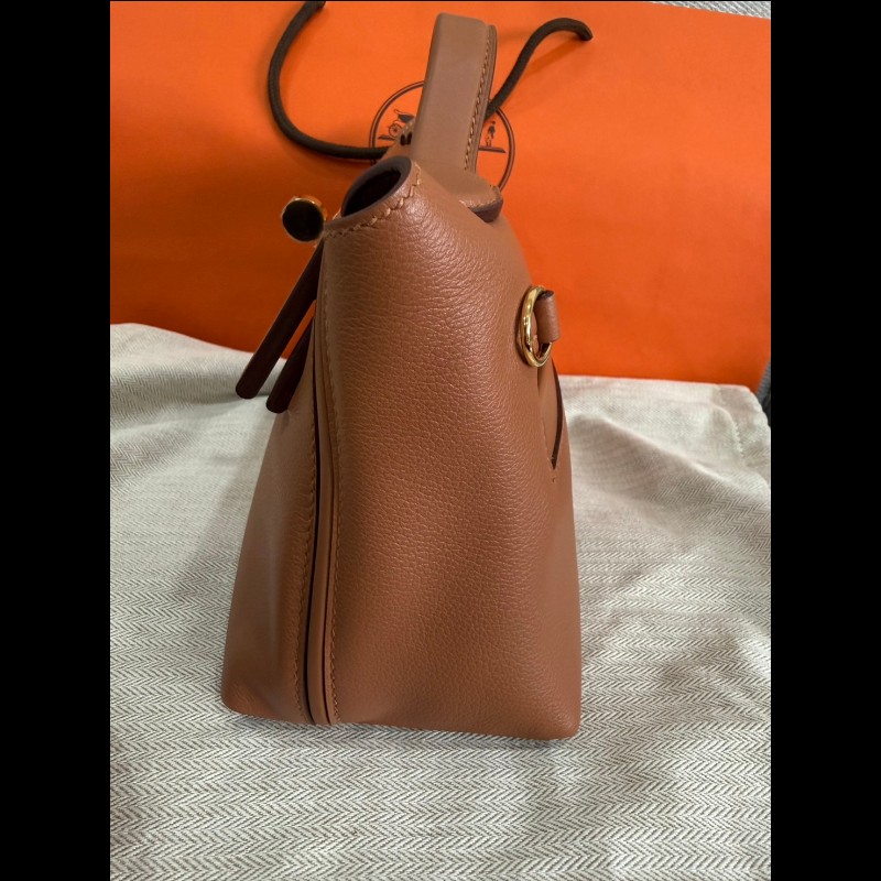 Hermès 2424 mini 金棕金釦-8