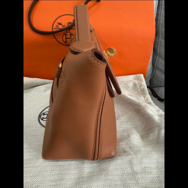 Hermès 2424 mini 金棕金釦-9