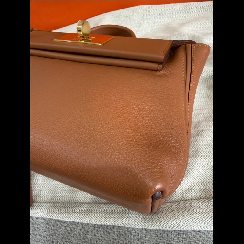 Hermès 2424 mini 金棕金釦-13