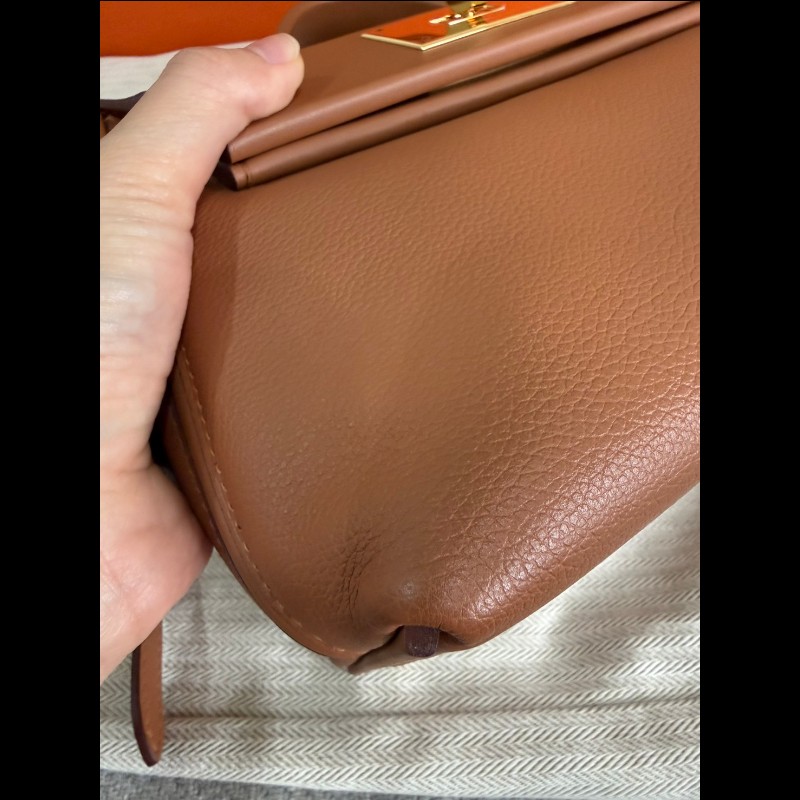 Hermès 2424 mini 金棕金釦-14