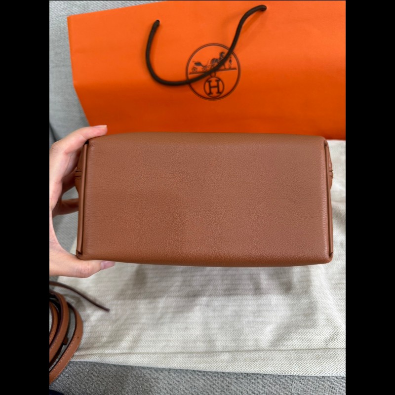 Hermès 2424 mini 金棕金釦-16