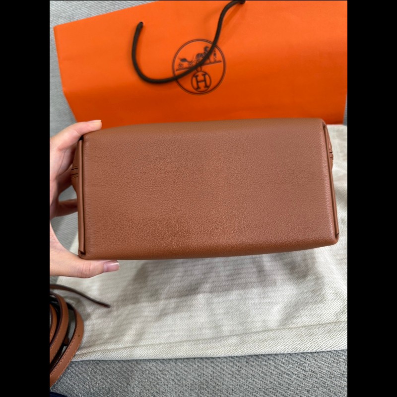 Hermès 2424 mini 金棕金釦-17