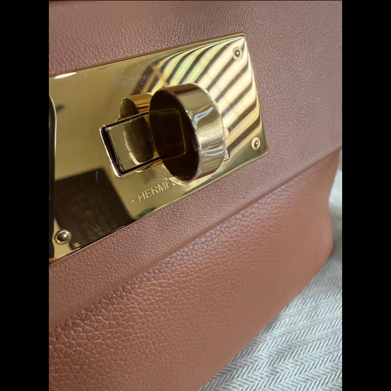 Hermès 2424 mini 金棕金釦-22