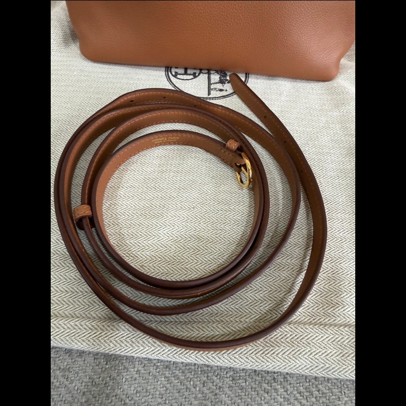Hermès 2424 mini 金棕金釦-26