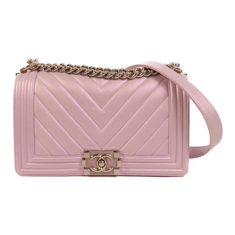 CHANEL 羊皮皮革Boy 25肩背袋