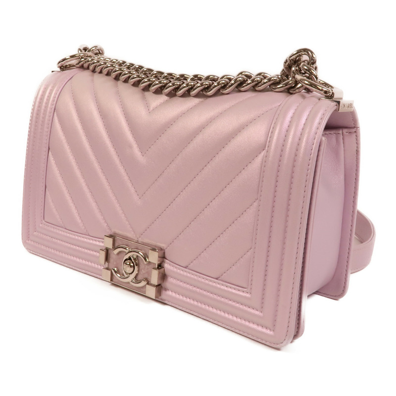 CHANEL 羊皮皮革Boy 25肩背袋-2