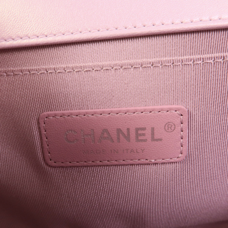 CHANEL 羊皮皮革Boy 25肩背袋-7