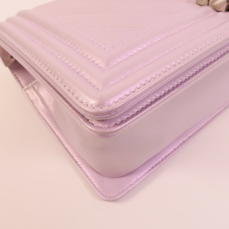 CHANEL 羊皮皮革Boy 25肩背袋-11