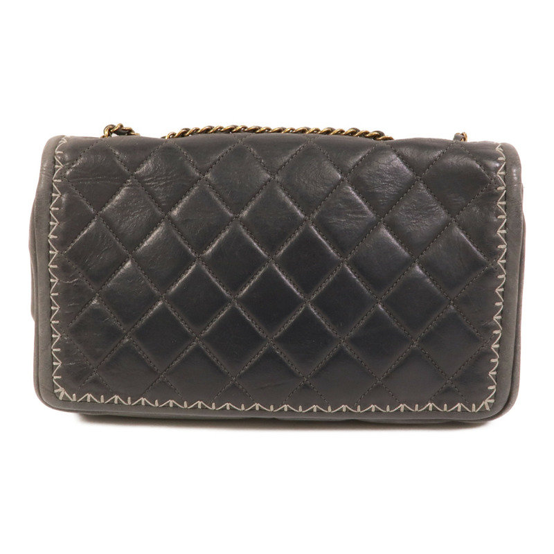 CHANEL 牛皮皮革Chain Shoulder肩背袋-1