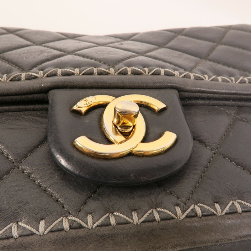 CHANEL 牛皮皮革Chain Shoulder肩背袋-6