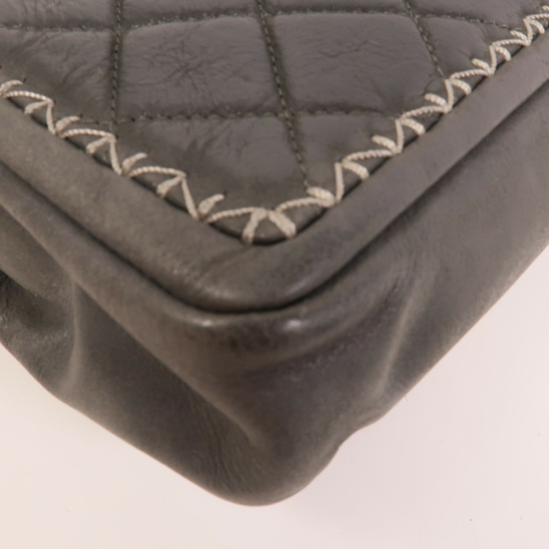 CHANEL 牛皮皮革Chain Shoulder肩背袋-12