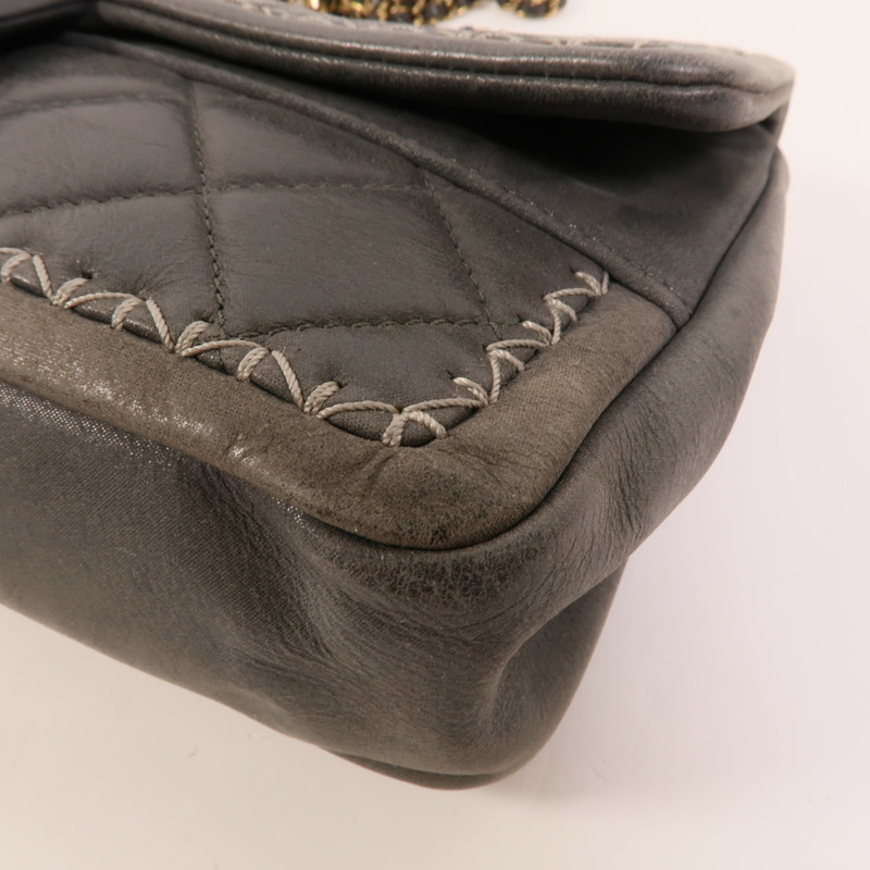 CHANEL 牛皮皮革Chain Shoulder肩背袋-13