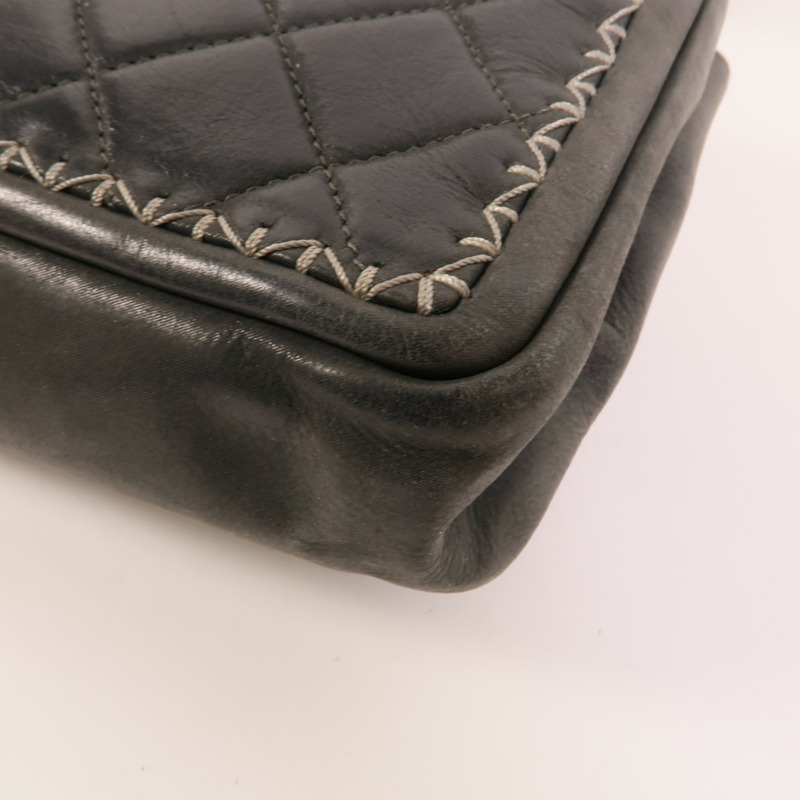 CHANEL 牛皮皮革Chain Shoulder肩背袋-14