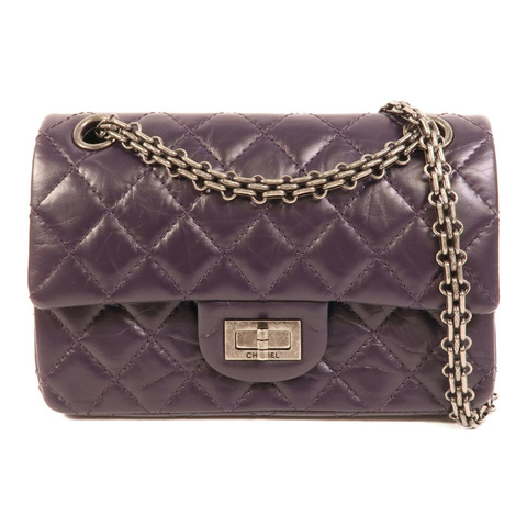 CHANEL 牛皮皮革2.55 Mini鏈帶肩背袋