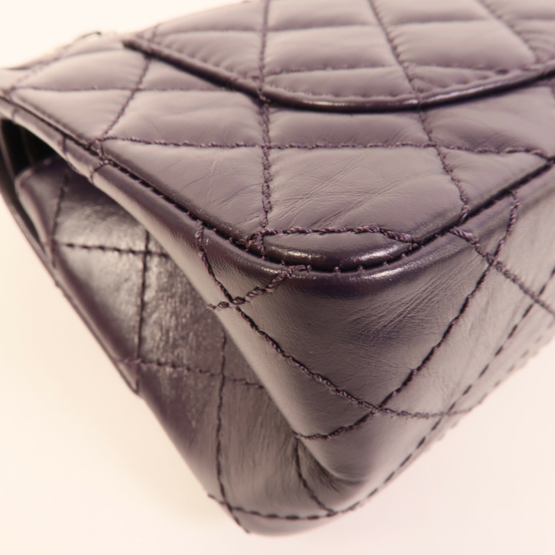 CHANEL 牛皮皮革2.55 Mini鏈帶肩背袋-13