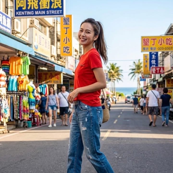 BURBERRY 藍標 口袋格紋滾邊上衣 紅-1