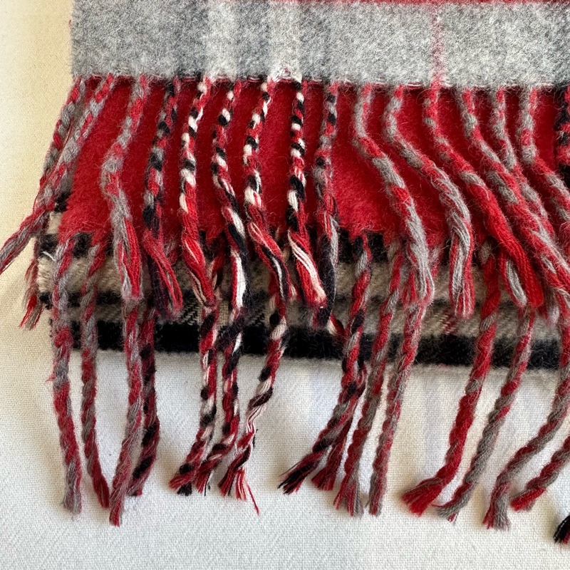 【赫蒂國際精品】Burberry 巴寶莉 羊毛格紋圍巾 vintage-3