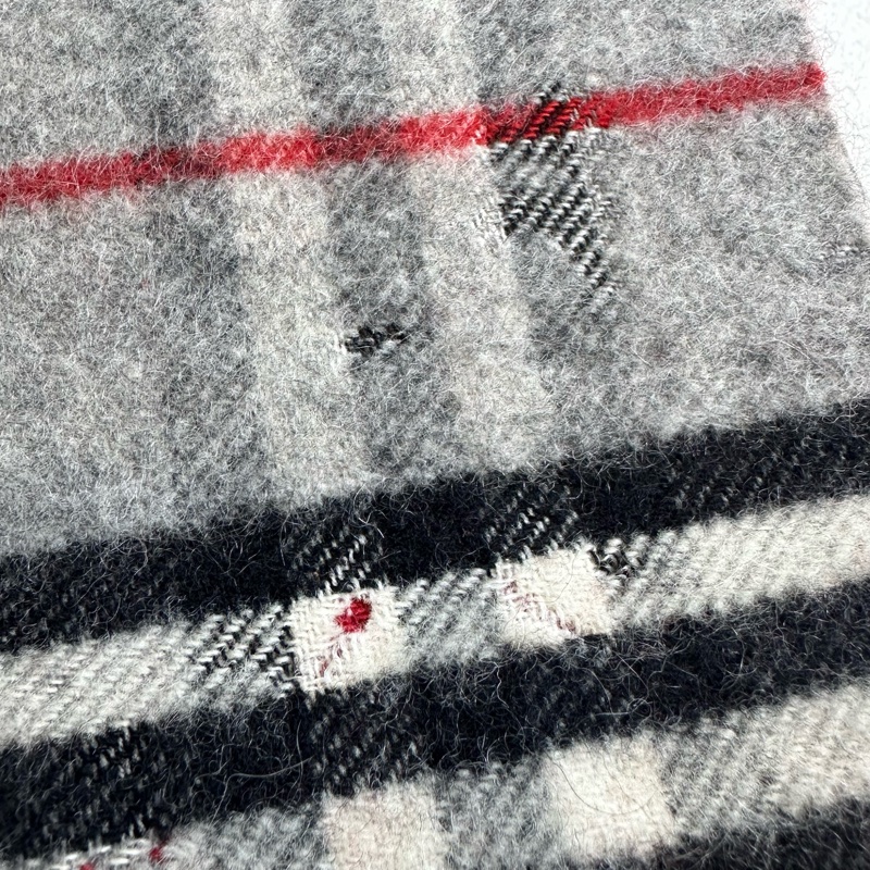 【赫蒂國際精品】Burberry 巴寶莉 羊毛格紋圍巾 vintage-5