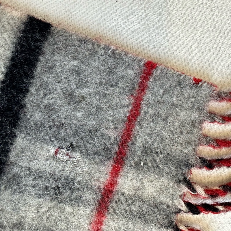 【赫蒂國際精品】Burberry 巴寶莉 羊毛格紋圍巾 vintage-11