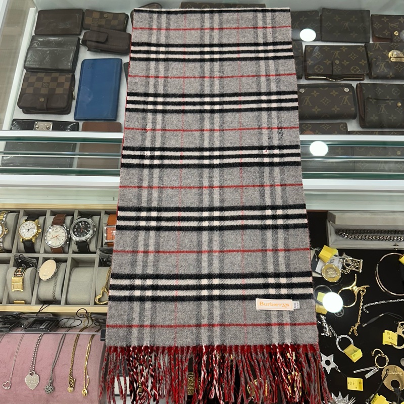 【赫蒂國際精品】Burberry 巴寶莉 羊毛格紋圍巾 vintage-15