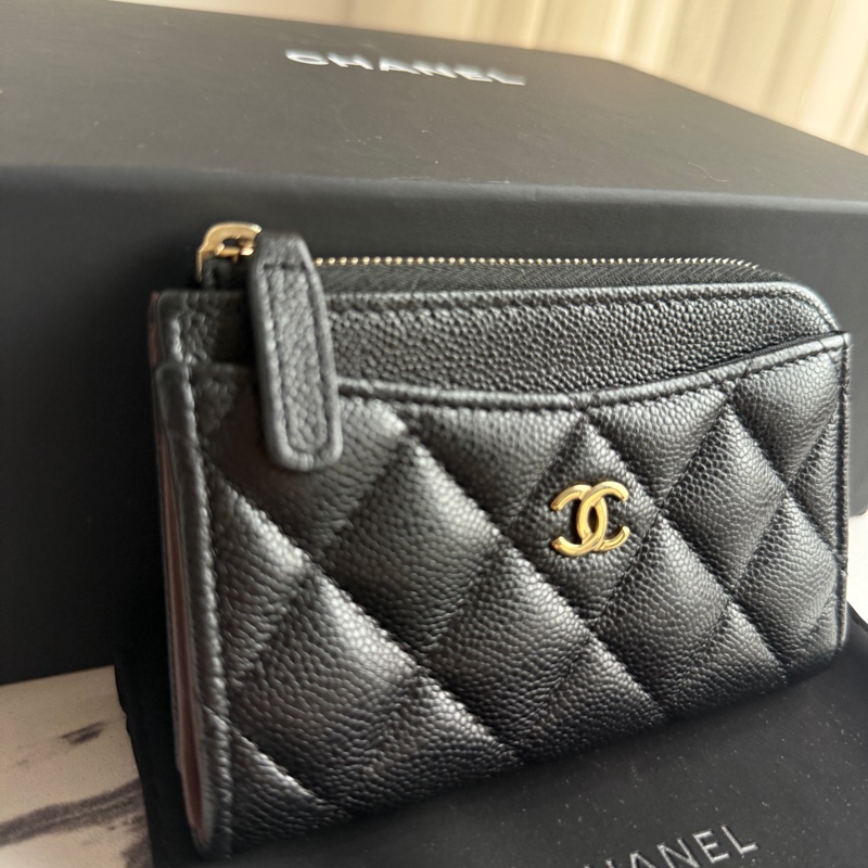 Chanel 卡片零錢包👛L型-1