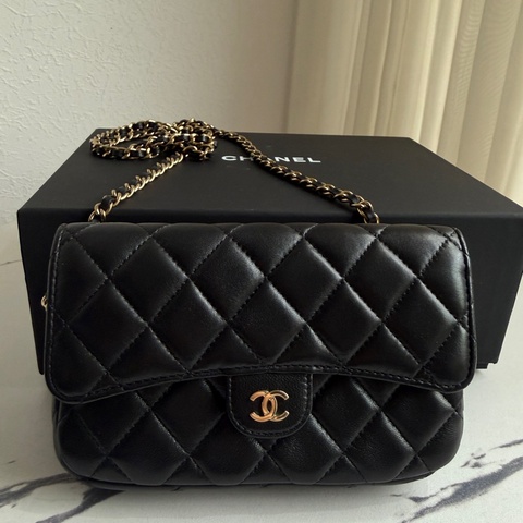 Chanel 雙層斜背包🖤