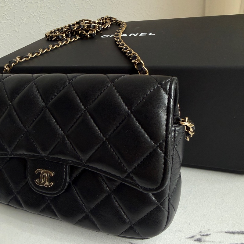 Chanel 雙層斜背包🖤-2