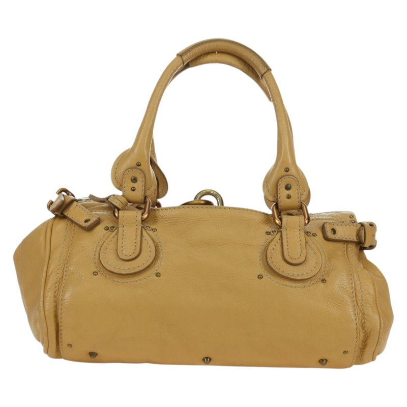 【日本直送】Chloe Paddington 手提包 皮革 米色 金色銀色 正品 am11368SAV-1