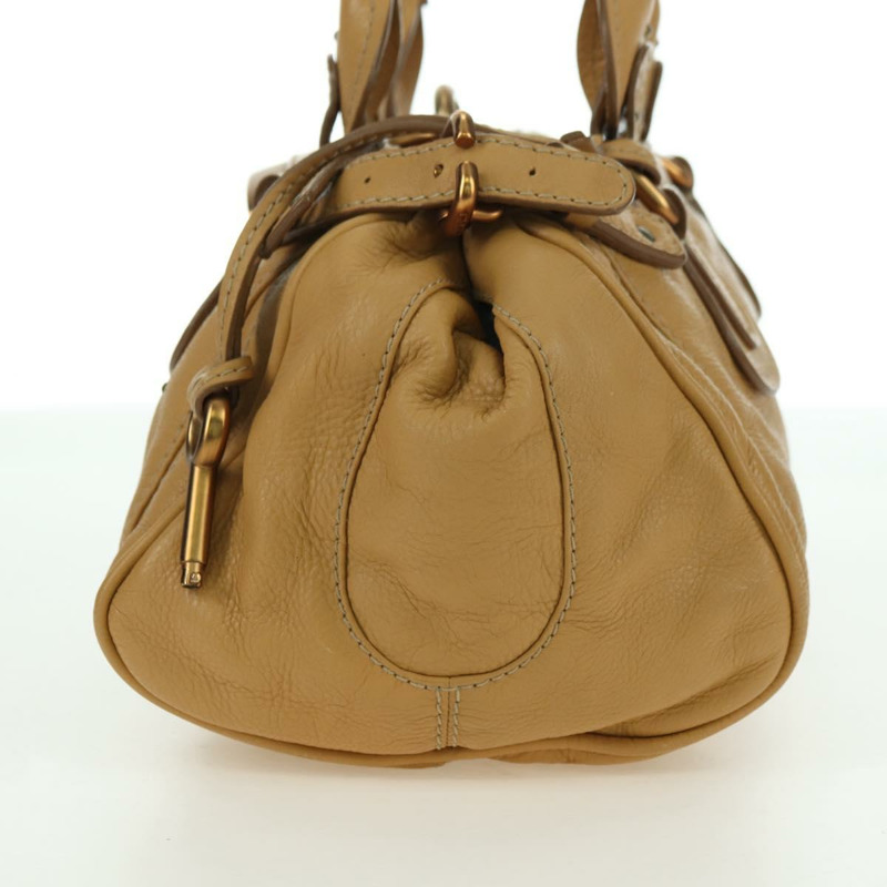 【日本直送】Chloe Paddington 手提包 皮革 米色 金色銀色 正品 am11368SAV-2