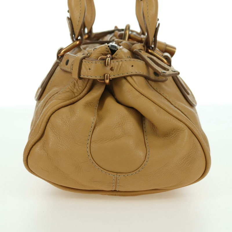 【日本直送】Chloe Paddington 手提包 皮革 米色 金色銀色 正品 am11368SAV-3