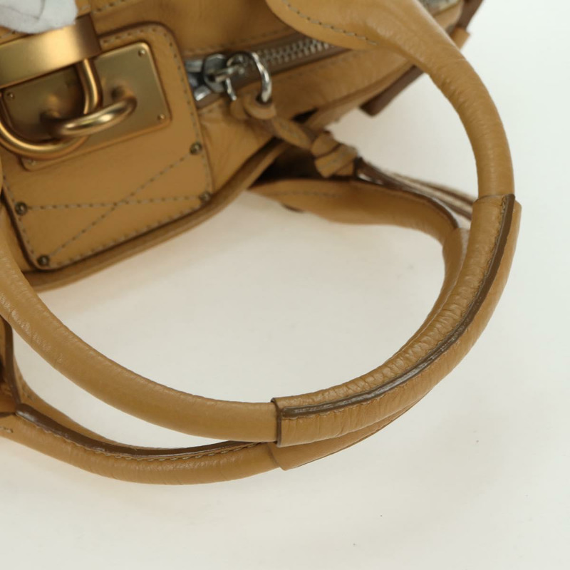 【日本直送】Chloe Paddington 手提包 皮革 米色 金色銀色 正品 am11368SAV-6