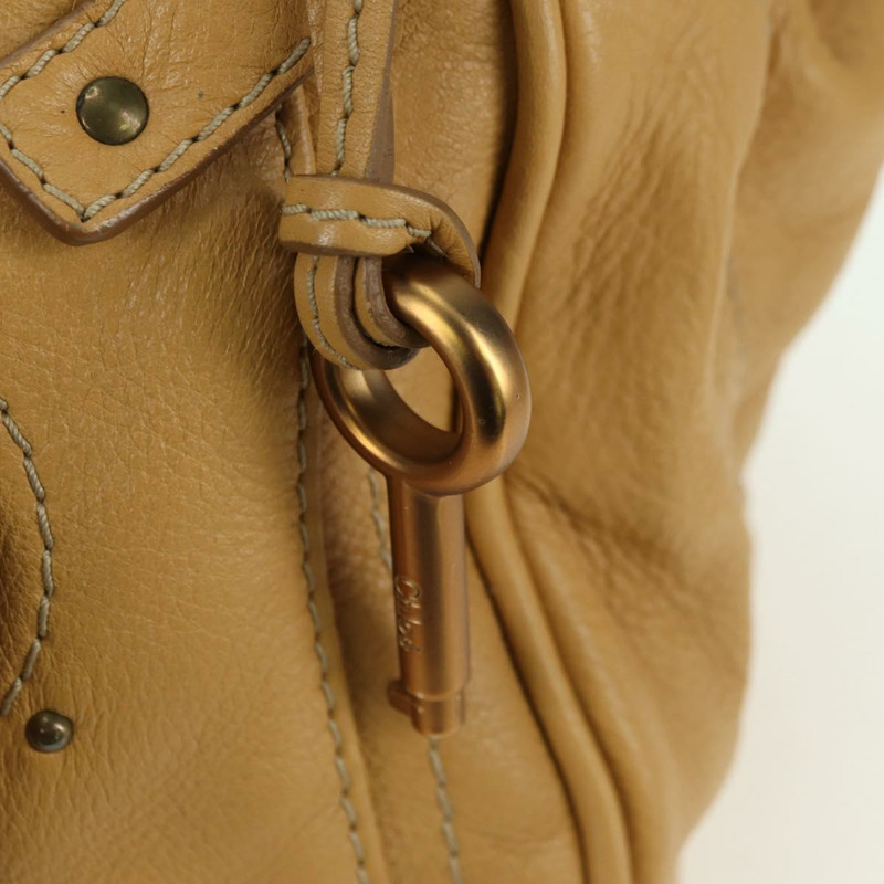 【日本直送】Chloe Paddington 手提包 皮革 米色 金色銀色 正品 am11368SAV-17