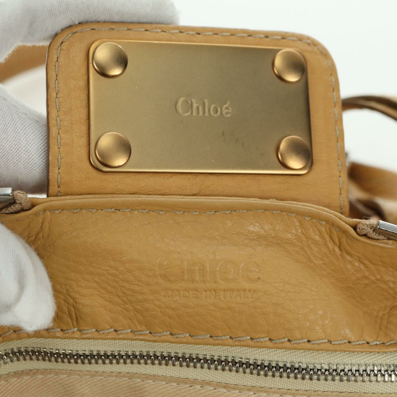 【日本直送】Chloe Paddington 手提包 皮革 米色 金色銀色 正品 am11368SAV-19