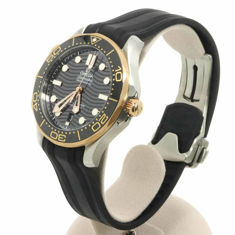 歐米茄海馬系列300公尺潛水錶同軸至臻天文台雙色款 210 22 42 20 01 002 男士腕錶 日期顯示 18K玫瑰金 自動上鍊-2