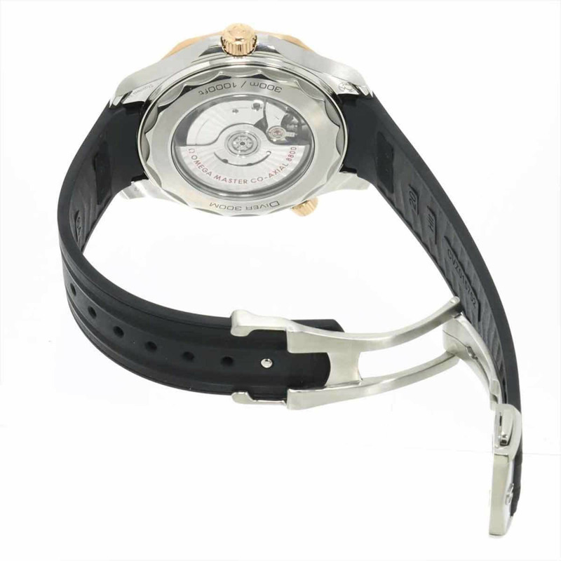 歐米茄海馬系列300公尺潛水錶同軸至臻天文台雙色款 210 22 42 20 01 002 男士腕錶 日期顯示 18K玫瑰金 自動上鍊-4